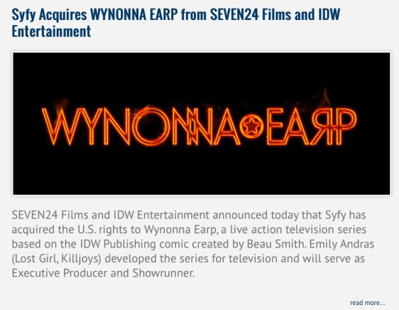 IDW Entertainment & Wynonna Earp