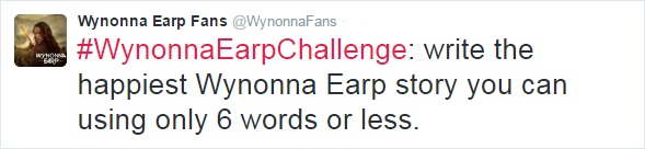 Wynonna Earp Challenge: Write Happiest Wynonna Earp Story in just 6 words